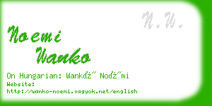 noemi wanko business card